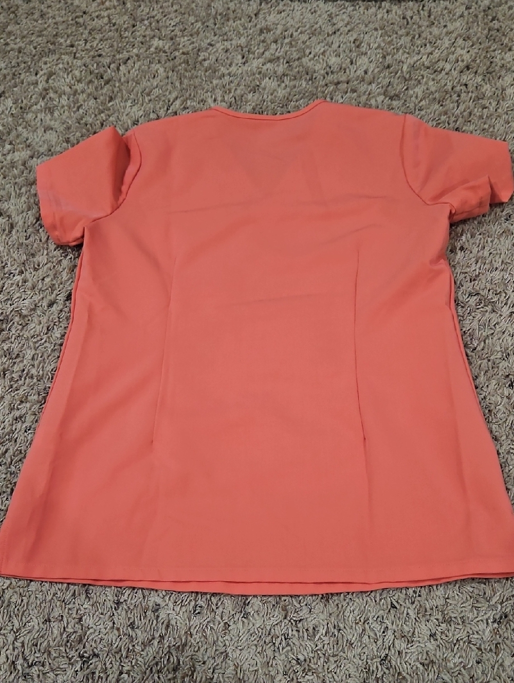 Figs Set- HOT CORAL- XS Catarina Top/XS/P Zamora Bottoms - Picture 5 of 8